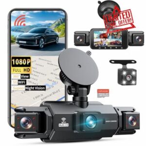 360° Dash Cam 4 Channel 5G WiFi & APP Control