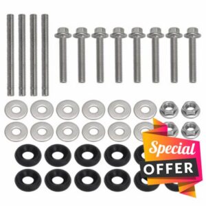 Stainless Steel Rocker Bolt Kit for 2002-2008 MINI Cooper S R53 JCW W11B16- Corrosion Resistant Valve Cover Bolts with Hex Socket & Seals