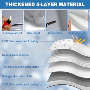Thickened 210D Oxford Cloth Detachable Windshield Cover