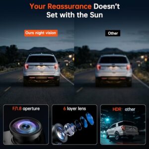 Wi-Fi6 Dashcam with 64GB SD Card