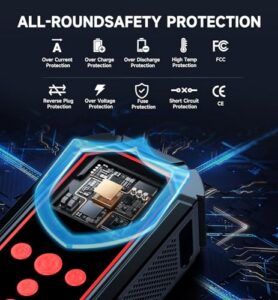 Portable Lightweight(656g) Jump Starter with Power Bank
