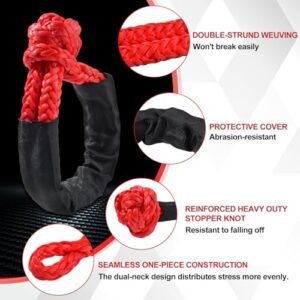 Winch Accessory for Synthetic Winchs Rope for ATV UTV SUV Truck Off-Road Vehicle Recovery