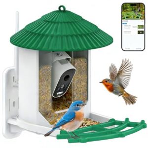 5200mAh Bird Feeding Stations with Wi-Fi camera and Solar Powered