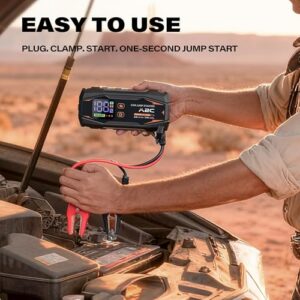 Car battery charger with Jump Leads