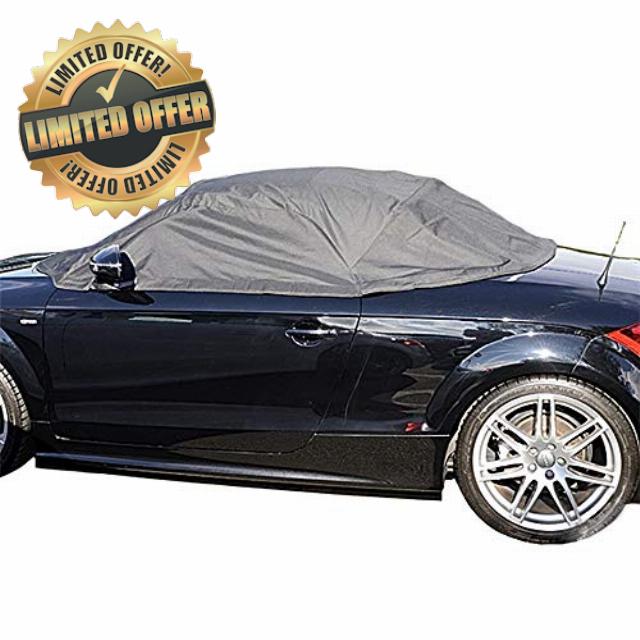 Soft Top Roof Protector Half Cover Compatible with Audi TT Convertibles (Grey