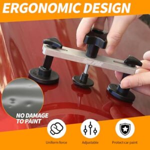 Paintless Dent Removal Kit with Black Metal Dent Lifter and Bridge Puller for Auto Body Dent Remover