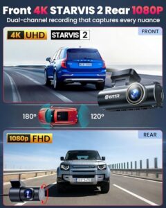 5GHz WiFi Wireless Dashcam with 64GB SD Card