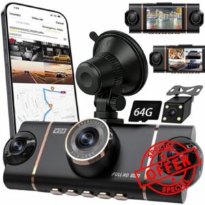 Wireless Dash Cam Front and Rear Camera System