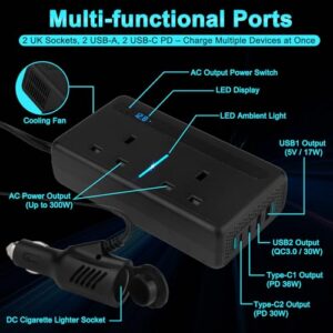2 USB-A and 2 USB-C PD Ports