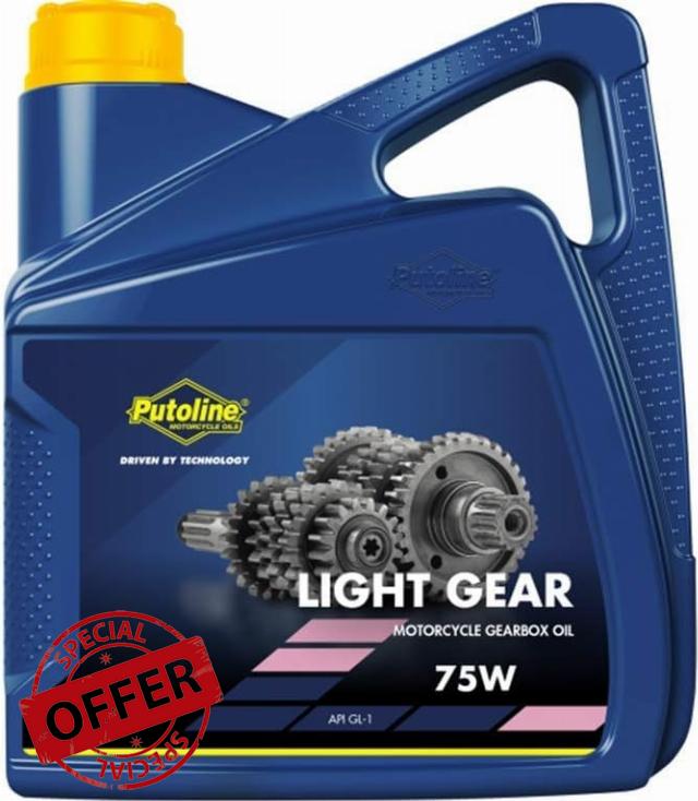 Putoline Light Gear SAE 75W Gearbox Oil - 4 Litre | 2-Stroke & MX