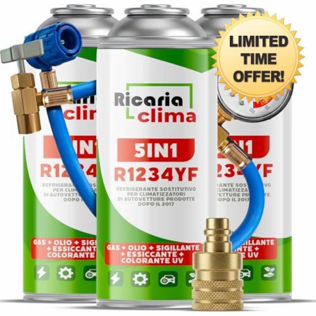 5in1 R1234yf x3 – Air Conditioning Recharge for Car Air Conditioning