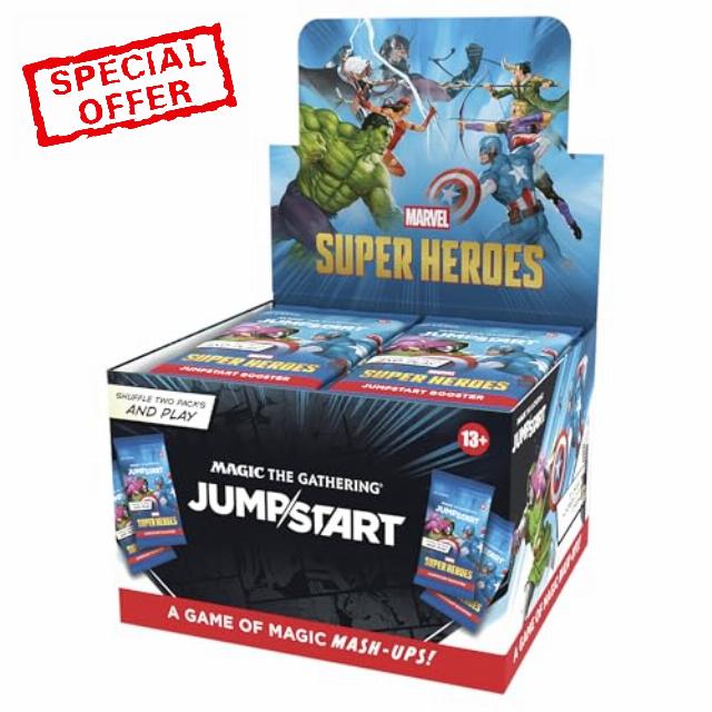 Magic: The Gathering | Marvel Super Heroes Jumpstart Booster Box | 2-Player Card Game