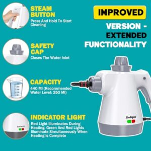 Multifunctional Hand Held Steam Cleaner for Cleaning Kitchen Bathroom Grout Windows Grease