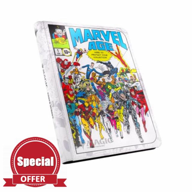 Gamegenic | Magic: The Gathering | Marvel Super Heroes Zip-Up Album 18-Pocket - Marvel Age | Trading Card Game Accessory | Ages 13+