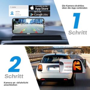 5G 1080P HD Car Reversing Camera for iPhone iPad Android Smart Phone Tablet with 170 Degree Wide Viewing Angle