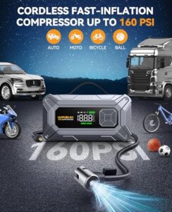12V Car Jump Starter Power Bank with Jump Leads
