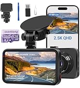 Dash Cam with Card, 1080P FHD Dashcam Front Dash Cams DVR Dashboard Camera, Dash Camera with Nigh...