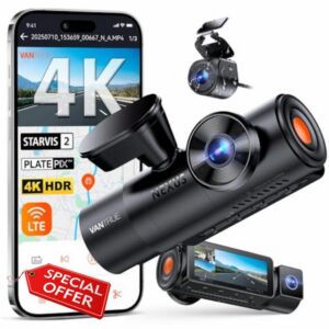 VANTRUE N4PS Dashcam Car Front Inside Rear RC18