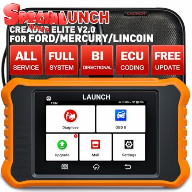 LAUNCH X431 Creader Elite 2.0 Ford OBD2 Scanner