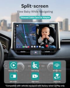 Wireless CarPlay Adapter with 1080P Camera