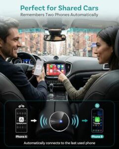 for Vehicles with Built-in Wired CarPlay or Android Auto