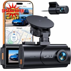 GKU 4K Dash Cam Front and Rear