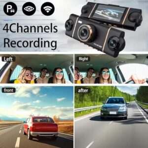 4 Channel Dash Cam 1080p Full View Car Dashcam System