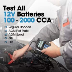 Digital Auto Battery Analyzer for Car Truck Motor Boat ATV SUV