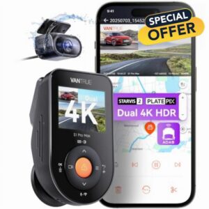 Vantrue S1 Pro Max 4K+4K(2160P+2160P) Dash Cam Front and Rear