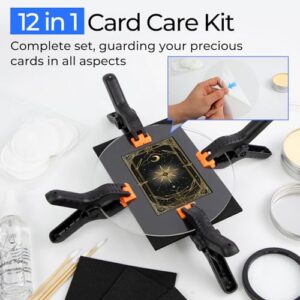 Trading Card Cleaning Kit with Fixing Jig and EVA Shaping Foam