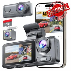 Dash Cam Front and Rear with 32GB SD Card