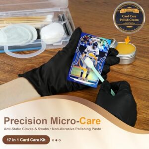 Trading Card Cleaning Box with Polishing Cream and Cleaning Spray