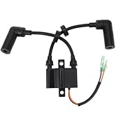 WOOSTAR Ignition Coil with CDI Unit Replacement for Tohatsu Nissan 1993-2016 9.9HP 15HP 18HP 25HP...