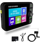 OiLiehu Single Din Car Stereo Bluetooth Hands-Free, 1 Din Car Stereo with FM Radio, Marquee Light...