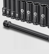 Partial view of a black industrial-style case or container with visible mounting hardware.