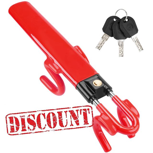 Tevlaphee Steering Wheel Lock Twin Bar