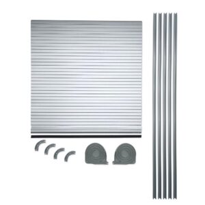 600 mm Wide x 606 mm Drop | Space Saving Cupboard Door System Campervan (Silver)