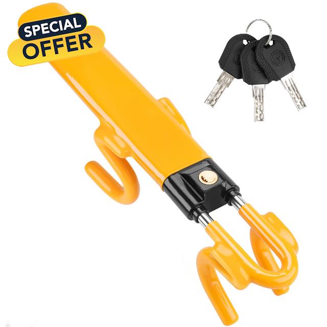 Tevlaphee Steering Wheel Lock Twin Bar