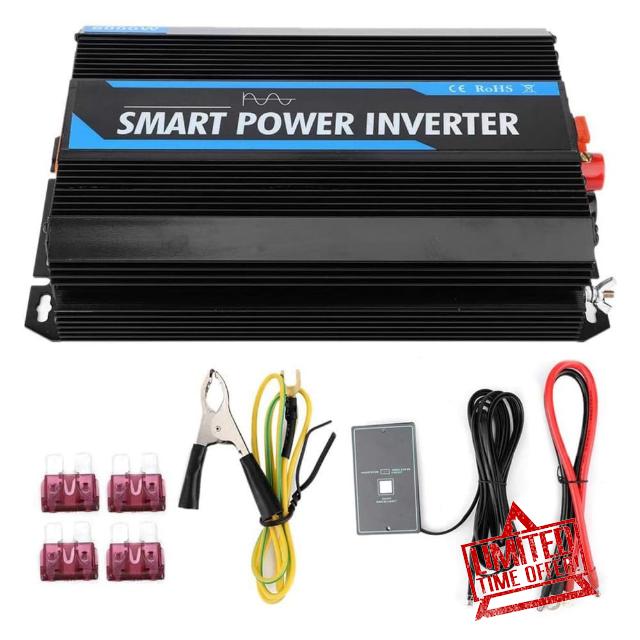 6000W Inverter Pure Sine Power Inverter 12V DC 220V AC Peak Power 12000W for RV Ca