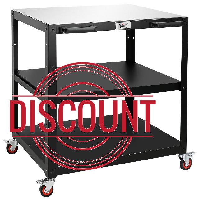 Feasto Outdoor Grill Cart with Stainless Steel Top