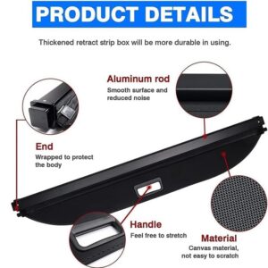 Retractable Rear Trunk Parcel Shelf for Opel Mokka X 5-doors 2016-2019