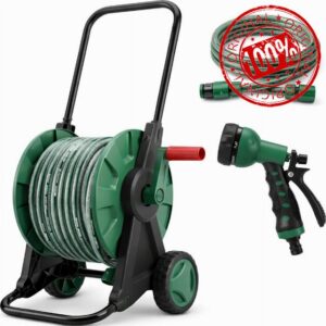 30M Garden Hose Reel Cart on Wheels