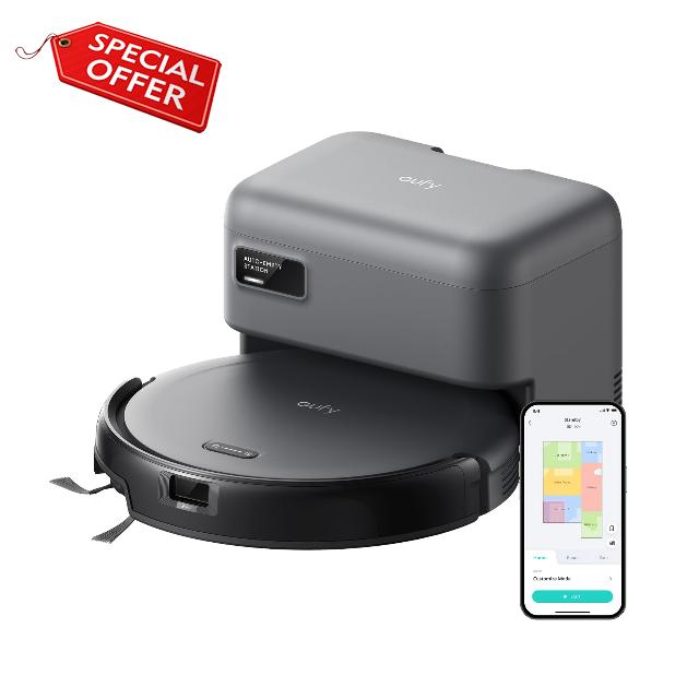 eufy Robot Vacuum C10 with Self Empty Station