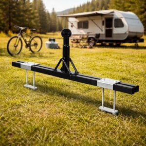 Adaptor for Drawbar Mounting of Bike Racks for Trailers and Caravans