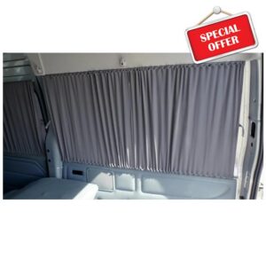Universal Blackout Side Window Barn Blinds Curtain Fitting Kit with Straight Rails for Camper Vans
