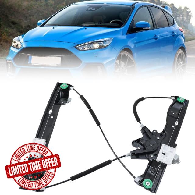 Front Left Window Regulator with 2-Pin Motor for Ford Focus MK3 2012-2018