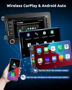 9 Inch IPS Touch Screen Car Stereo Support Wireless Carplay&Android Auto