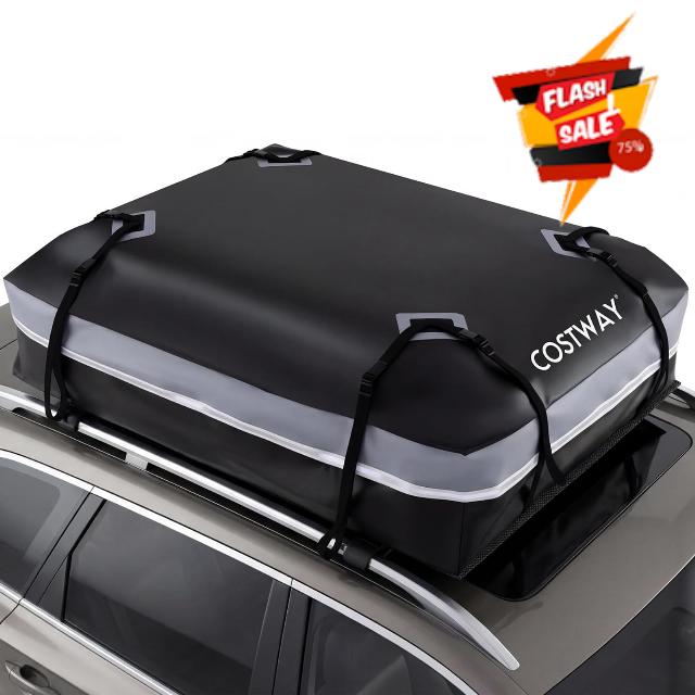 COSTWAY 15/21 Cubic Feet Car Roof Bag