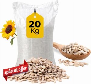 20 Kg Premium Sunflower Heart Seeds Wild Bird Food – High Energy