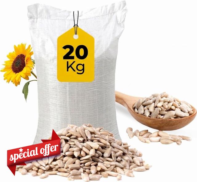 20 Kg Premium Sunflower Heart Seeds Wild Bird Food – High Energy
